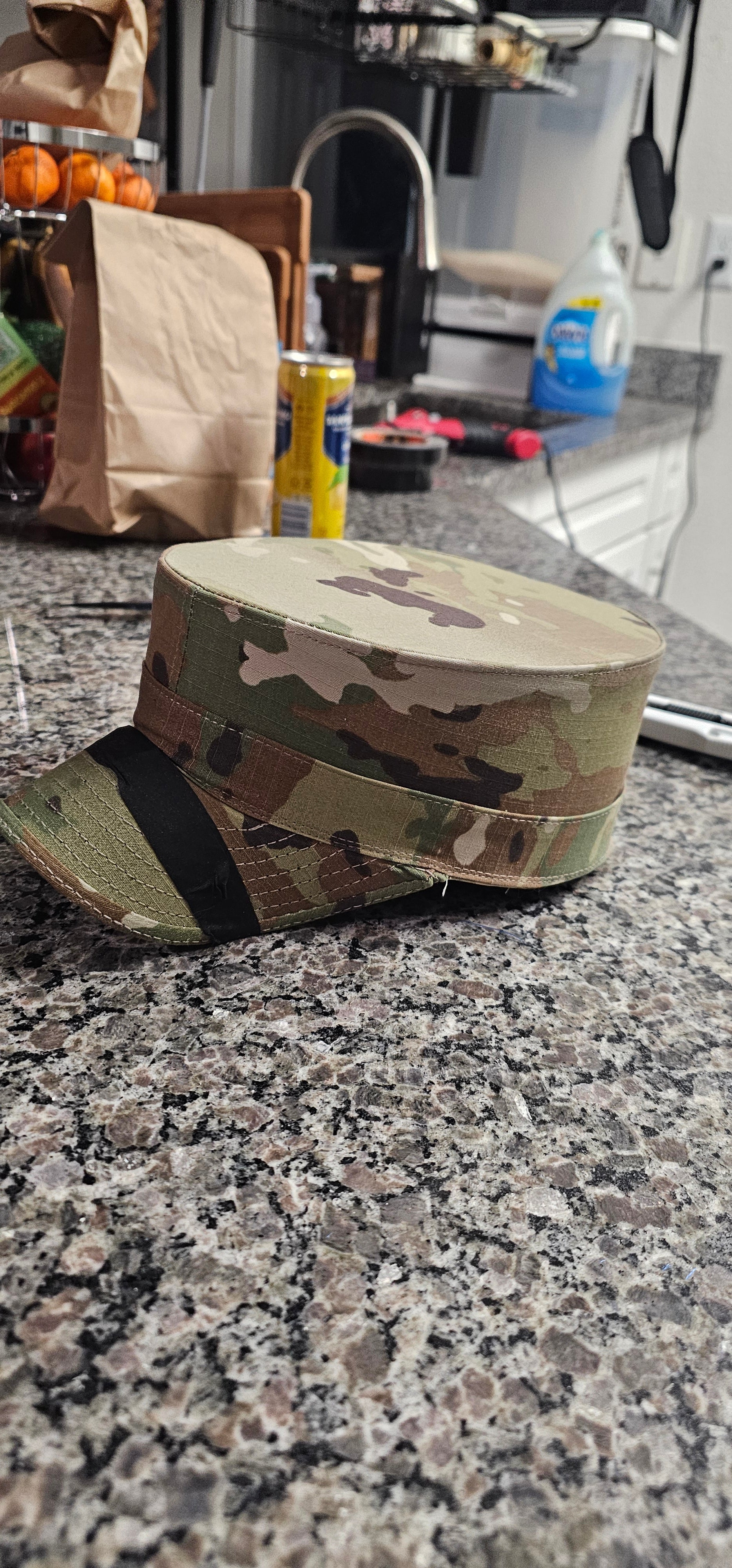 Inside view of blocked OCP patrol cap with Arizona flag liner