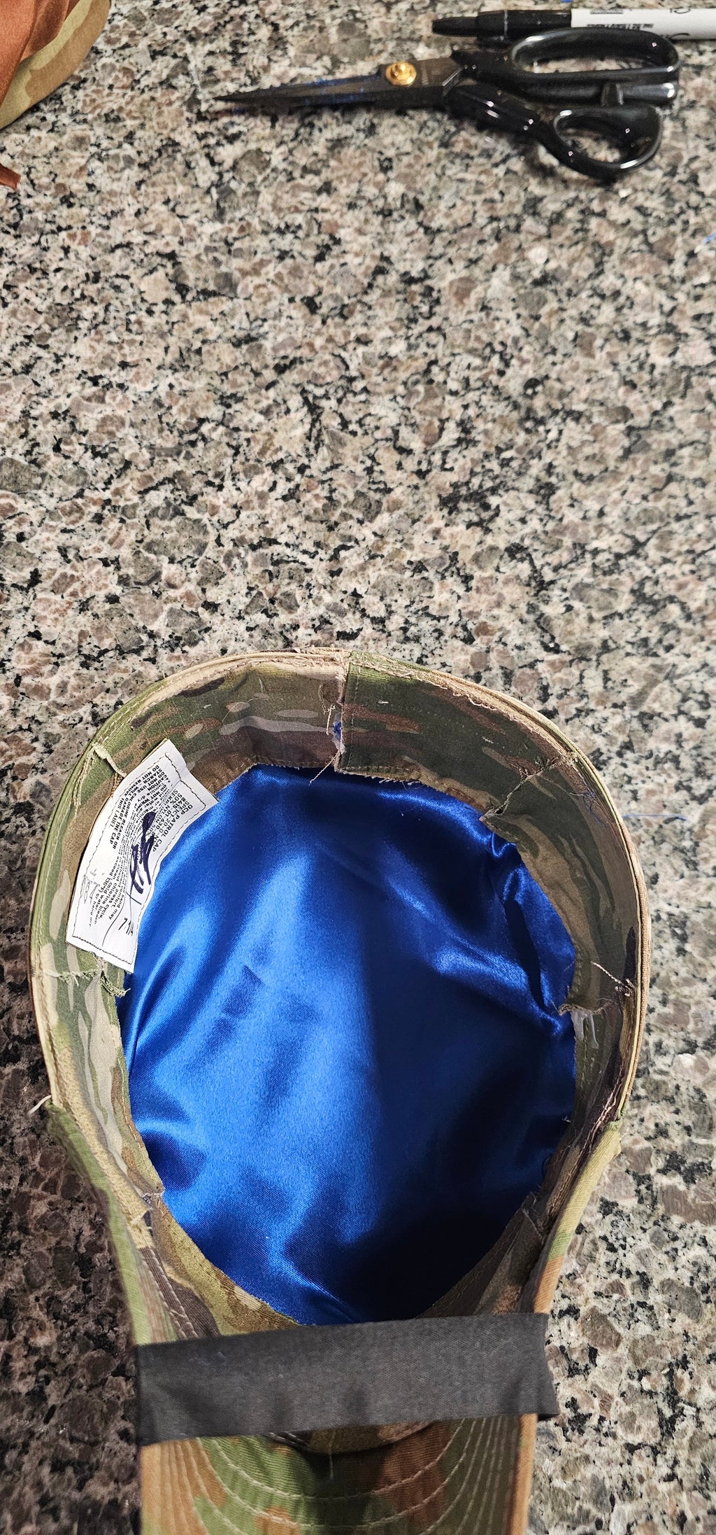 OCP patrol caps on blocking forms with name tapes